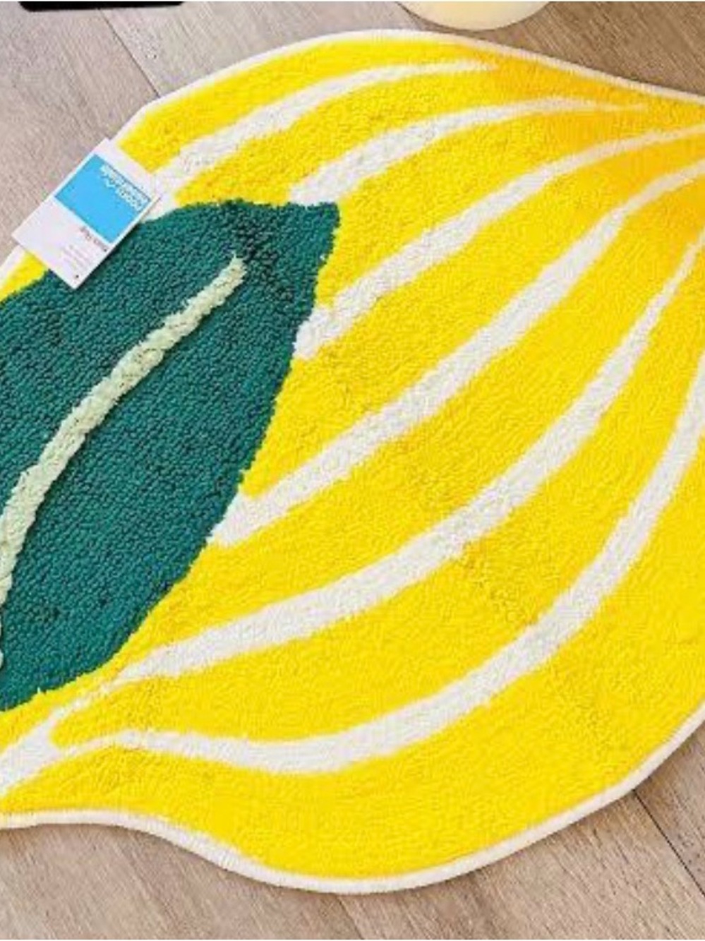 NWT- Room Essentials Lemon Bath Rug 28”x38”